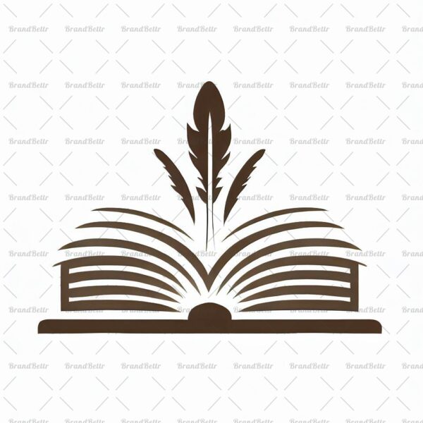 Offenes Buch und Feder